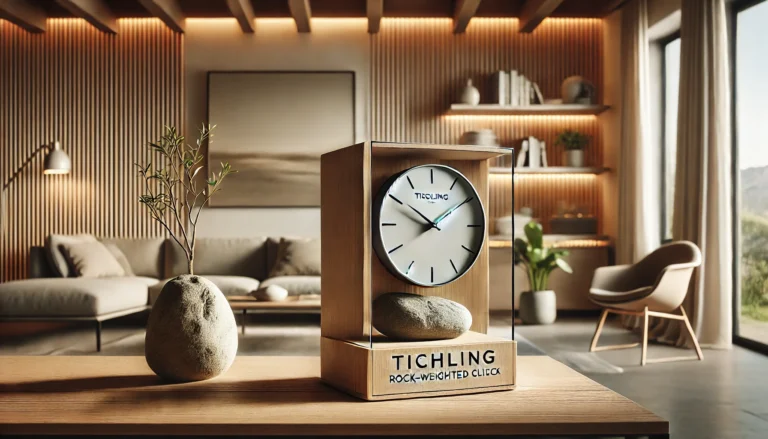 Tischling Rock Weighted Clock